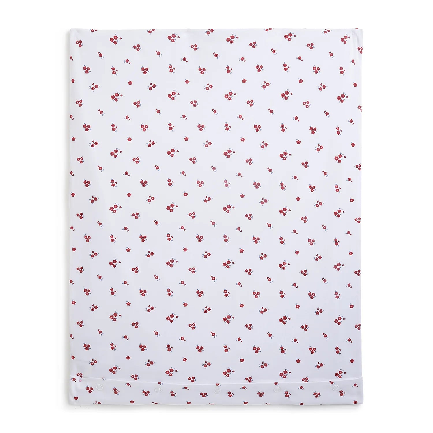 Girls White &amp; Red Pram Blanket