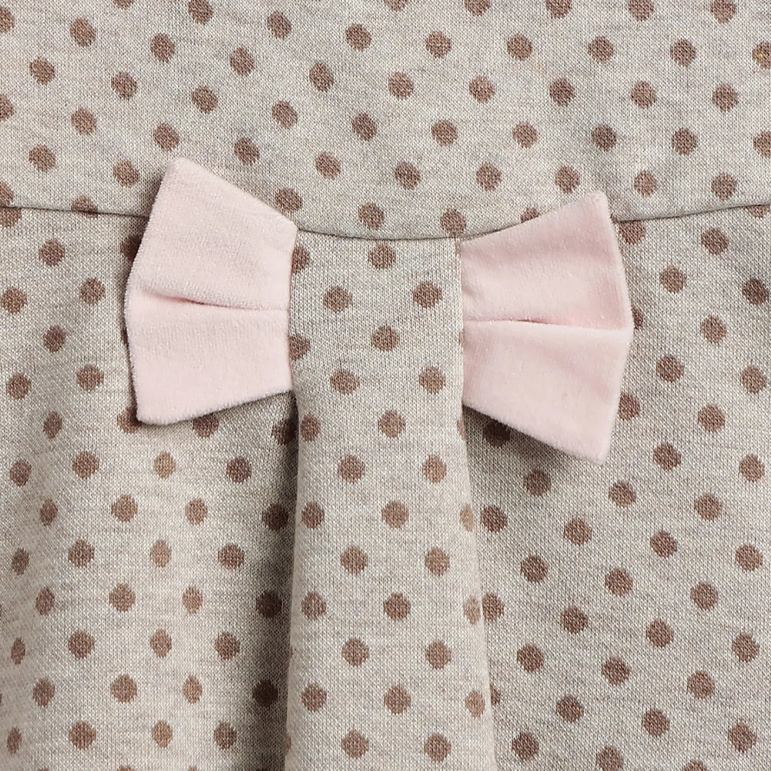 Girls White Bodysuit with Brown Dress