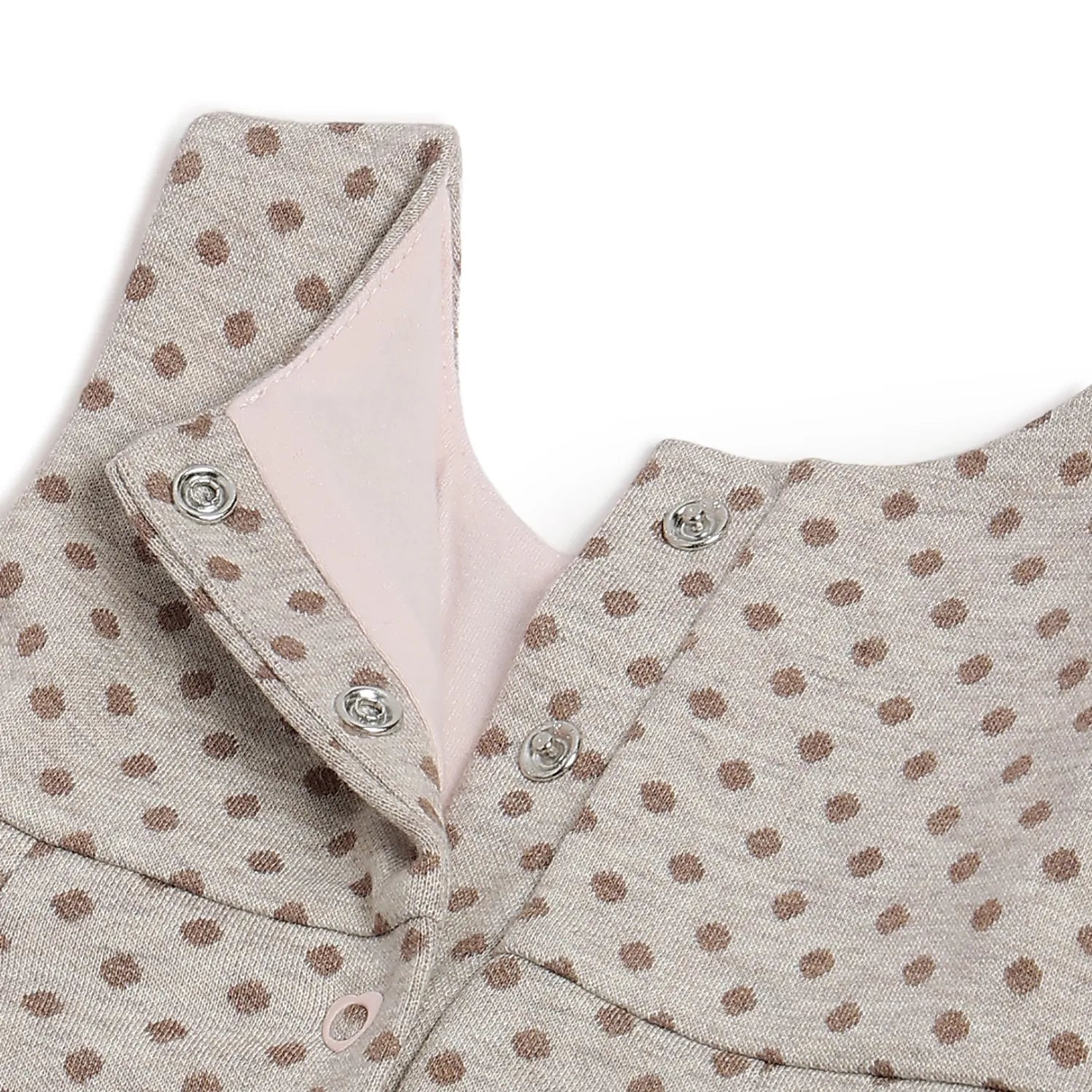 Girls White Bodysuit with Brown Dress