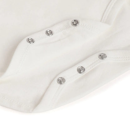 Girls White Bodysuit with Dungaree