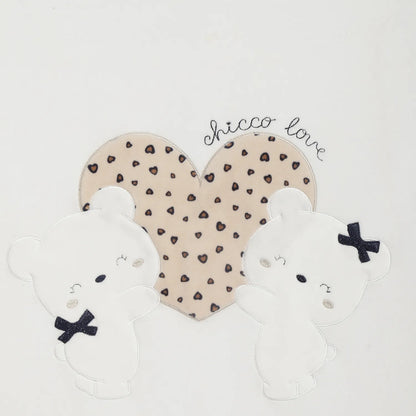 Girls White Cartoon Characters Pram Blanket