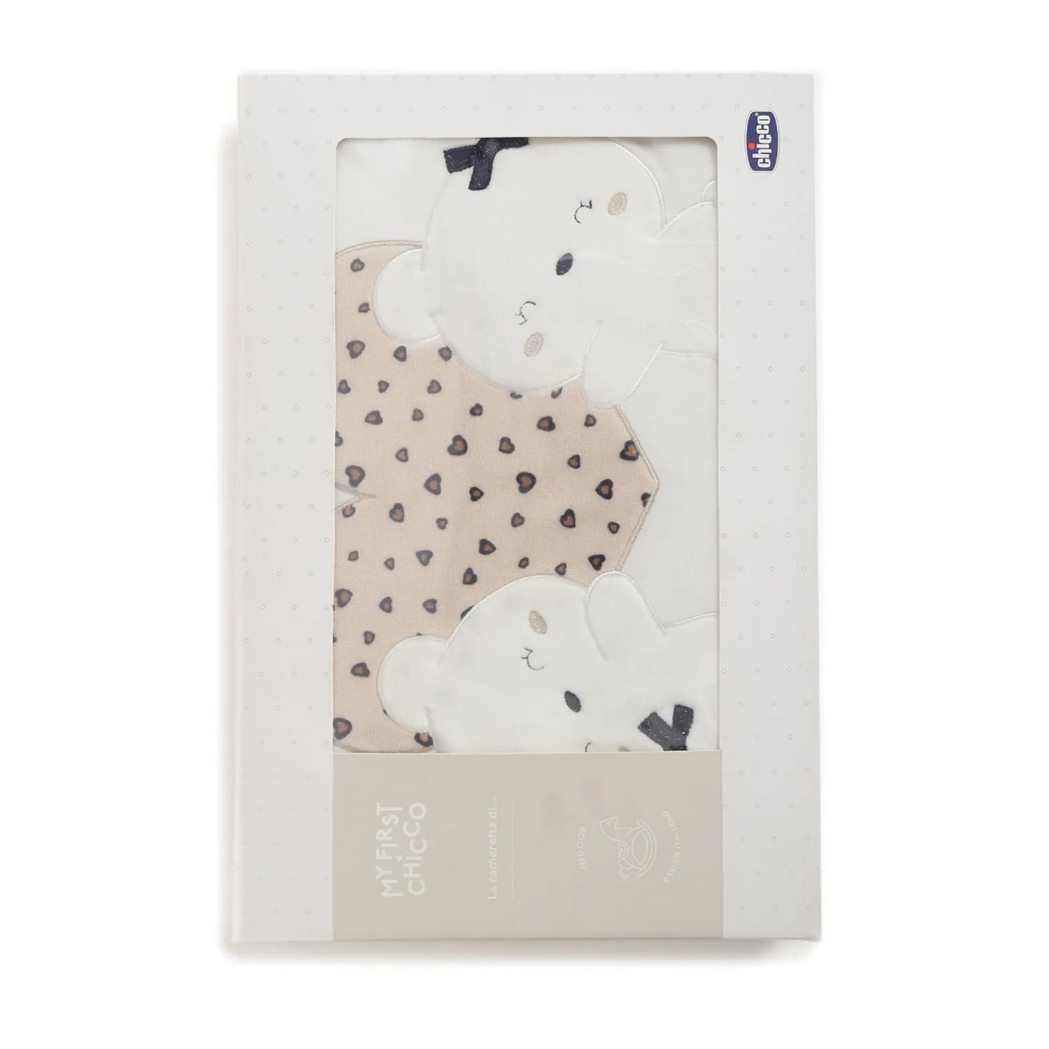 Girls White Cartoon Characters Pram Blanket