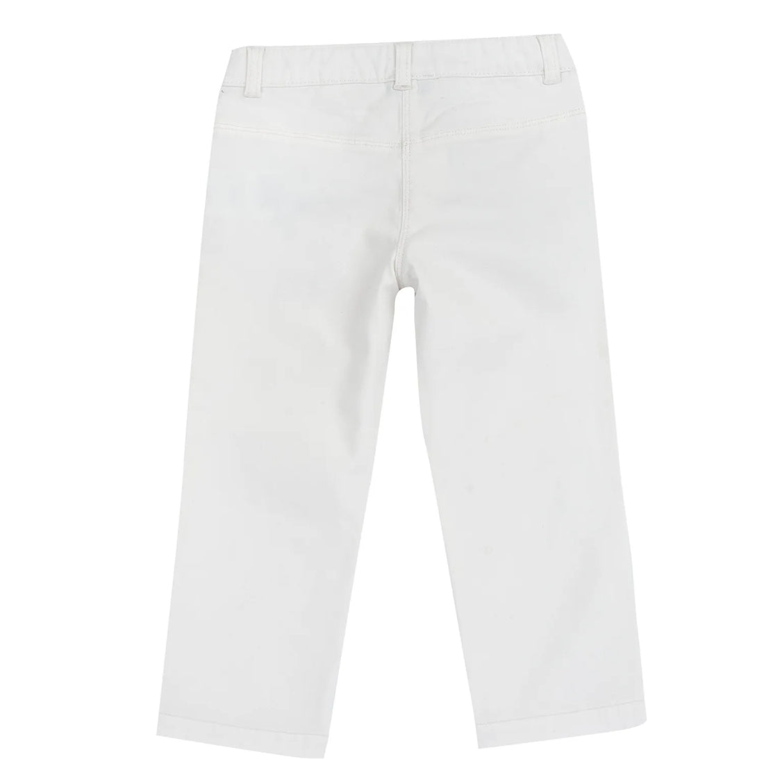 Girls White Embellished Jeans
