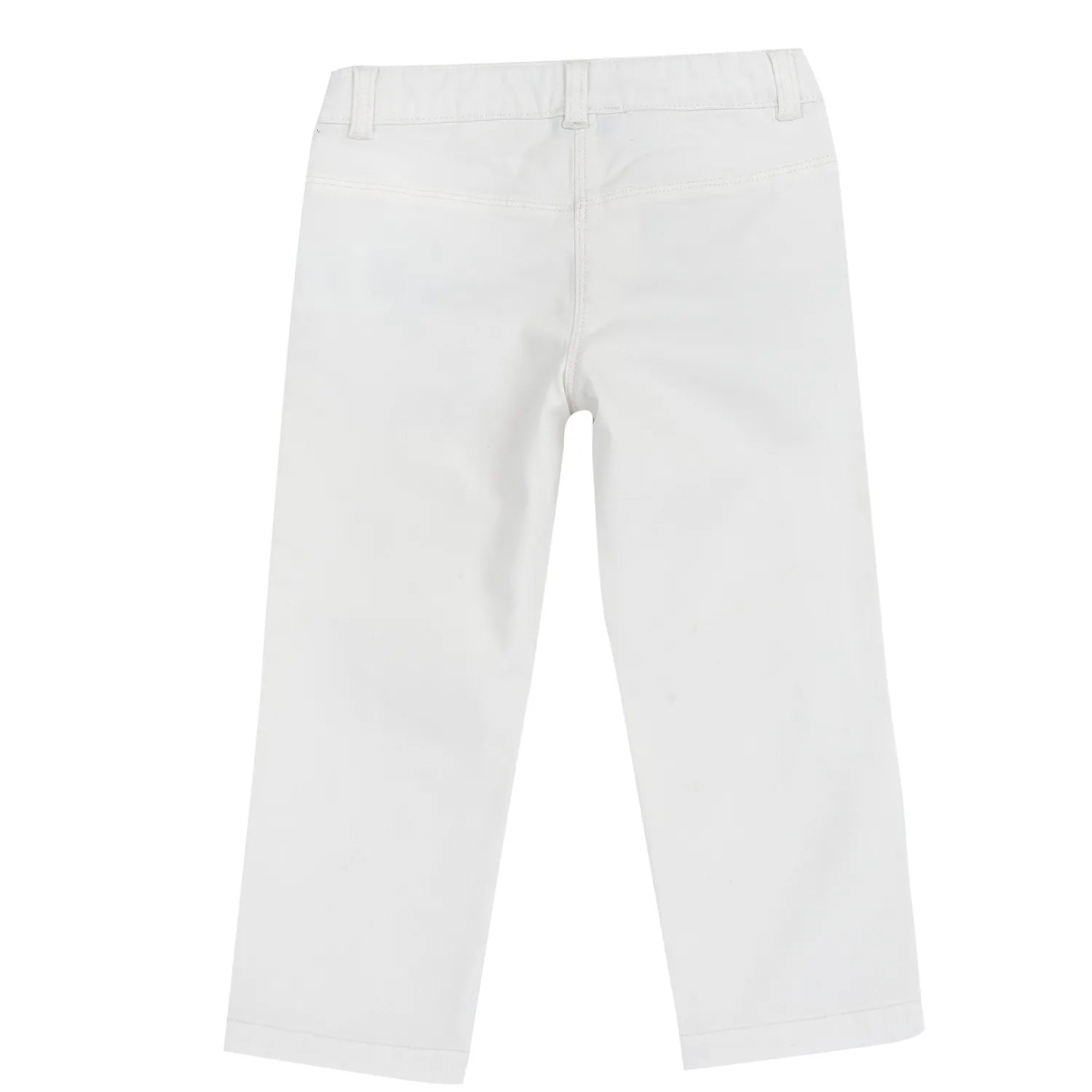 Girls White Embellished Jeans