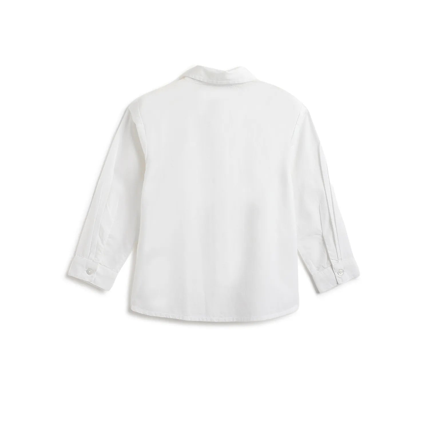 Girls White Embellished Shirt