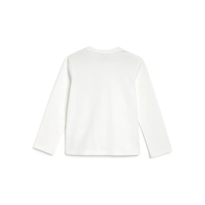 Girls White Embellished T-shirt