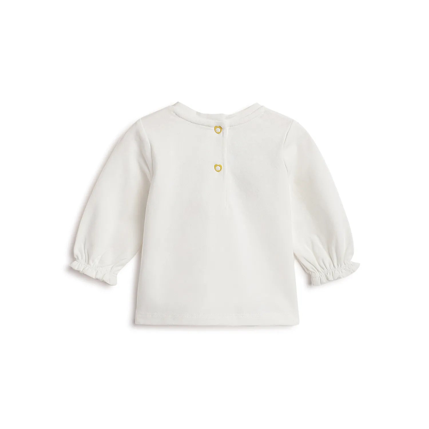 Girls White Embellished T-shirt