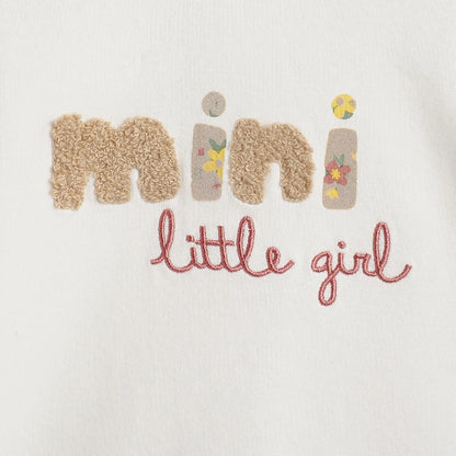 Girls White Embellished T-shirt