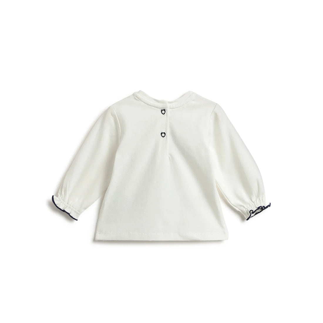 Girls White Embellished T-shirt