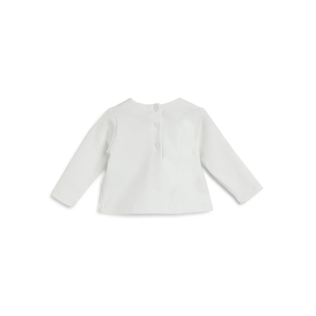 Girls White Embellished T-shirt With Legging