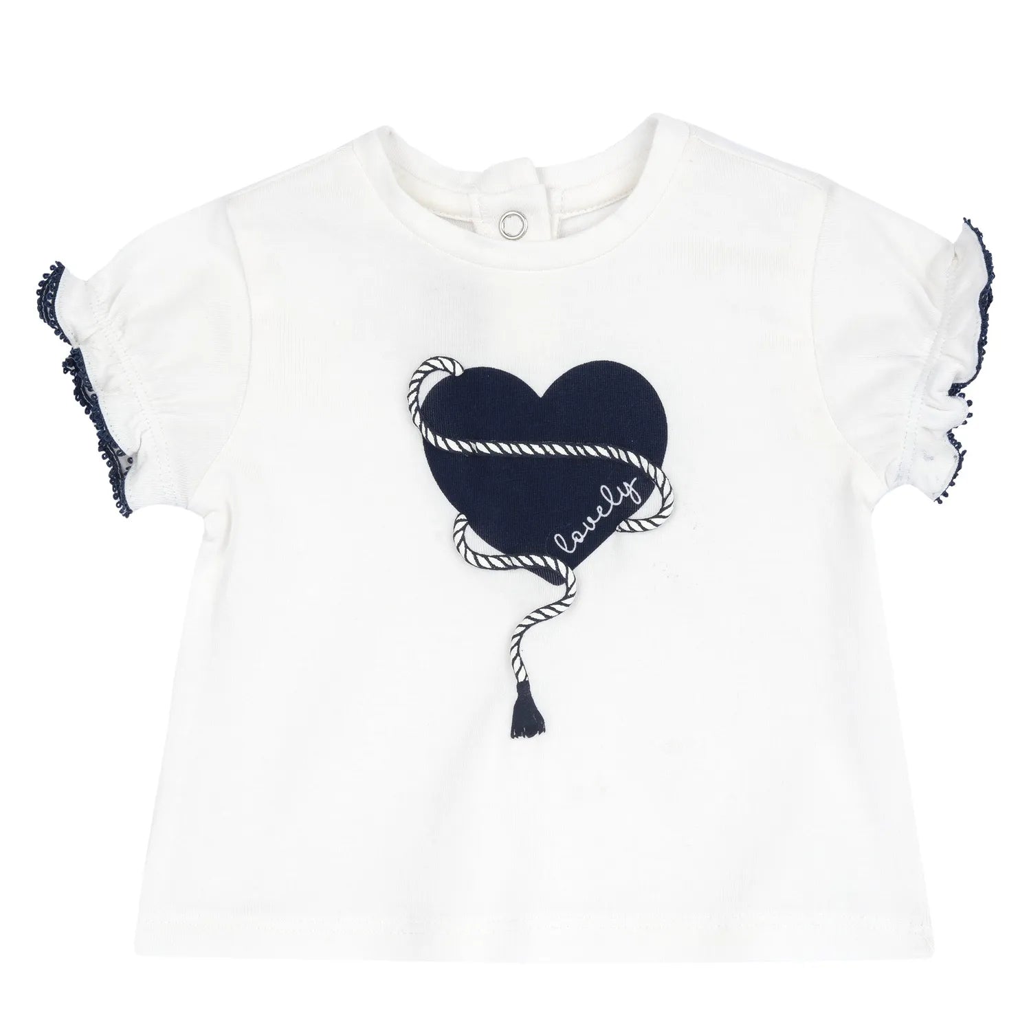 Girls White Embellished Top