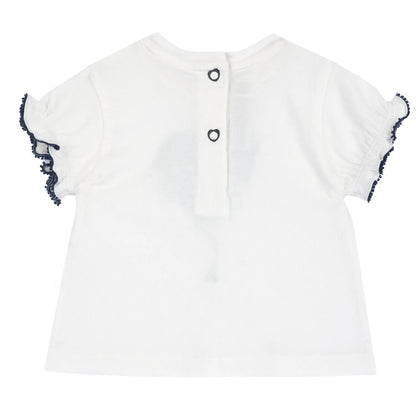 Girls White Embellished Top