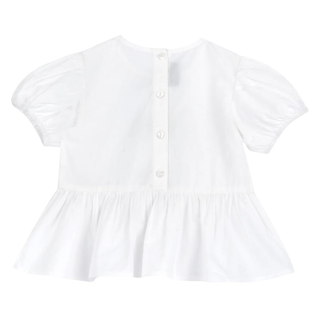 Girls White Embellished Dress