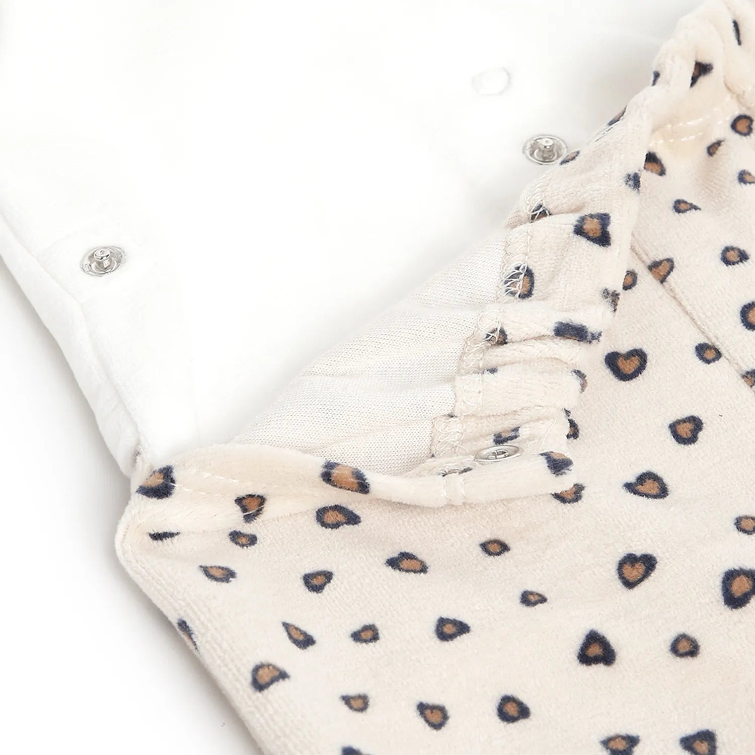 Girls White Embroidered Nappy Opening Babysuit