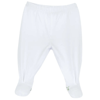 Girls White Embroidered Smock with Leggings