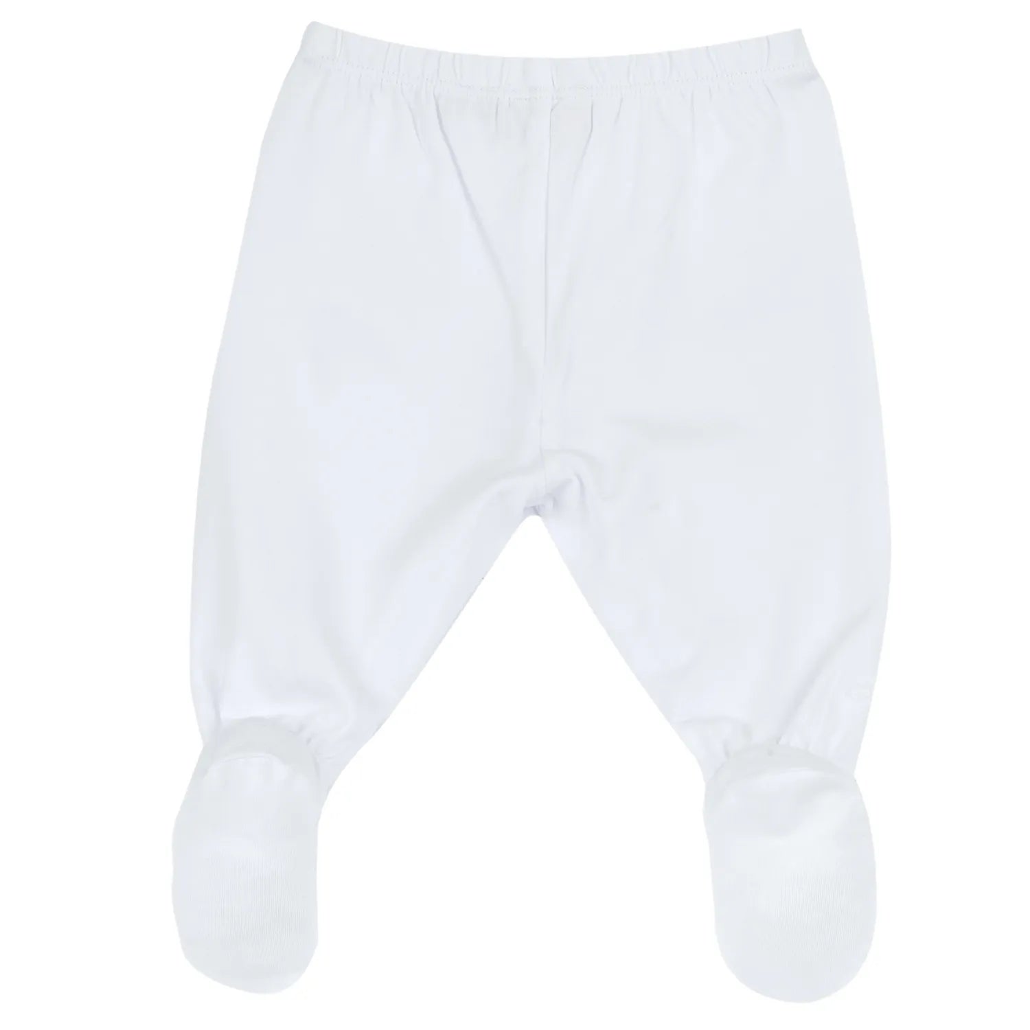 Girls White Embroidered Smock with Leggings