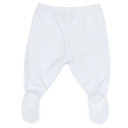 Girls White Embroidered Smock with Leggings