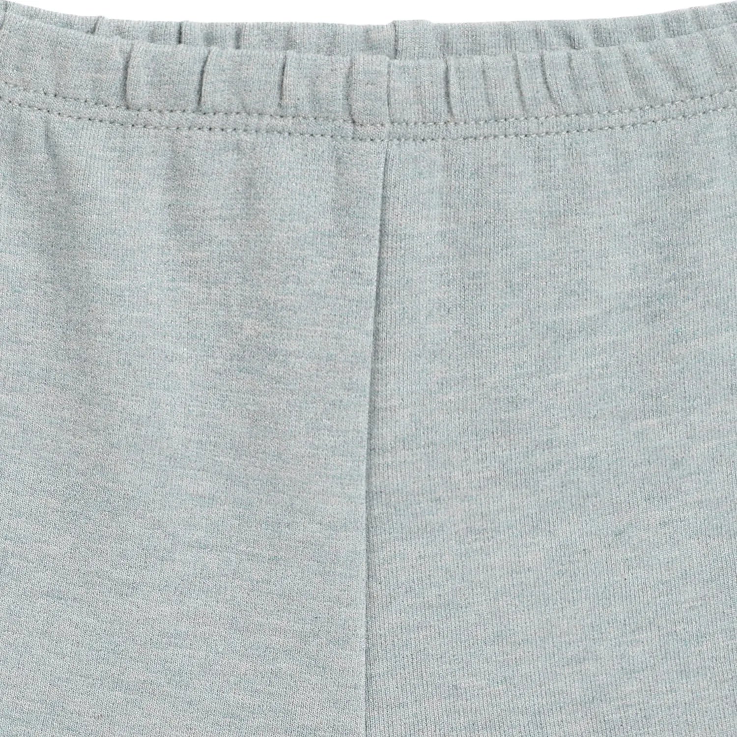 Girls White Embroidered Sweatshirt With Legging