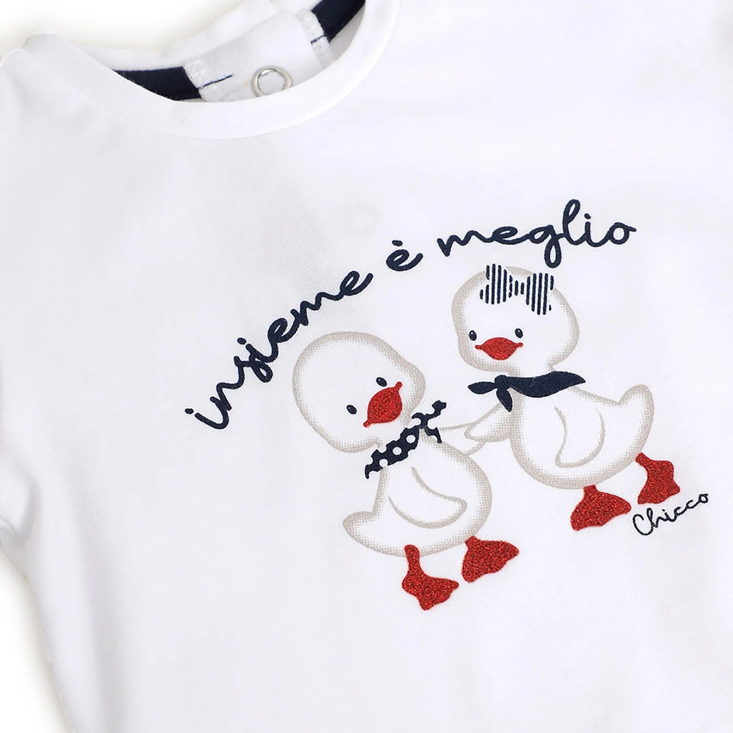 Girls White Graphic Printed T-shirt