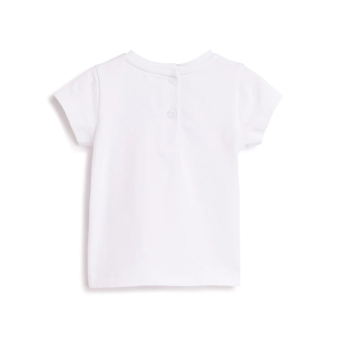 Girls White Graphic Printed T-shirt