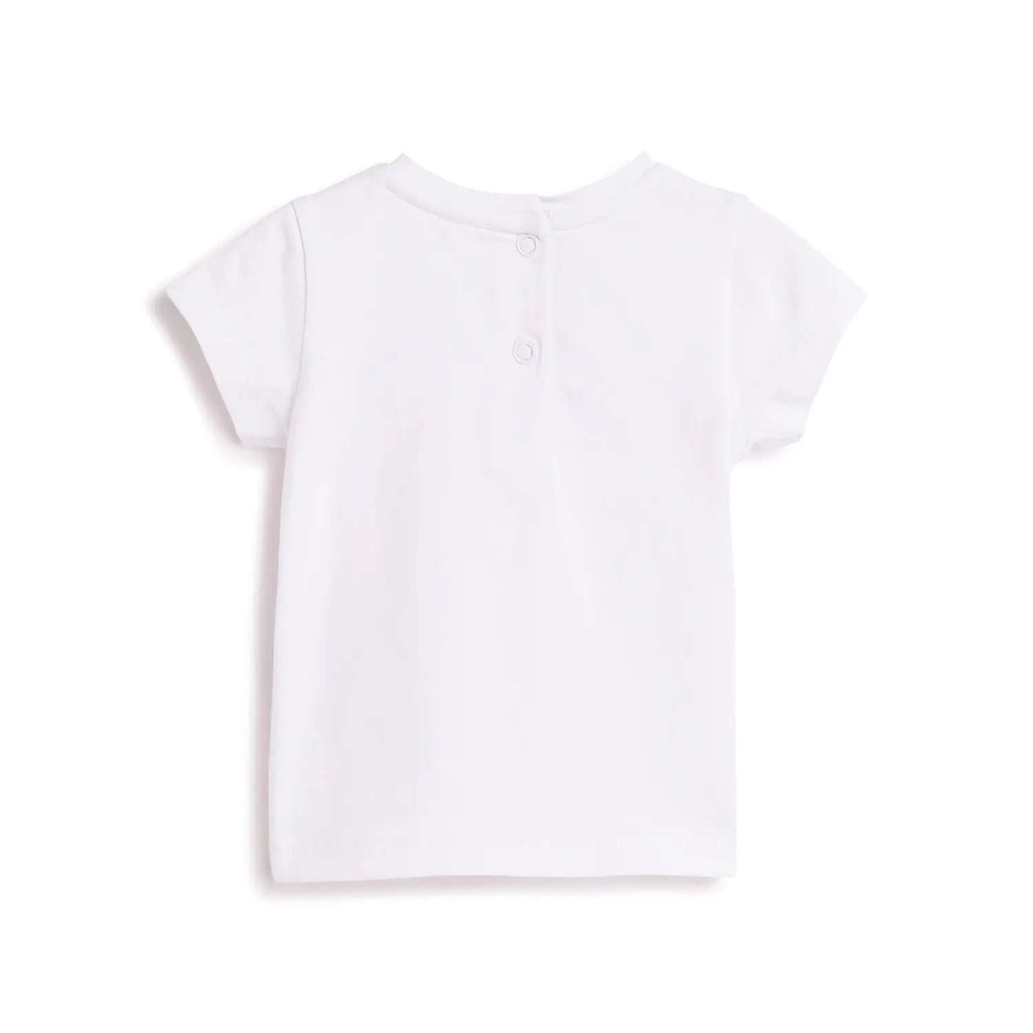 Girls White Graphic Printed T-shirt
