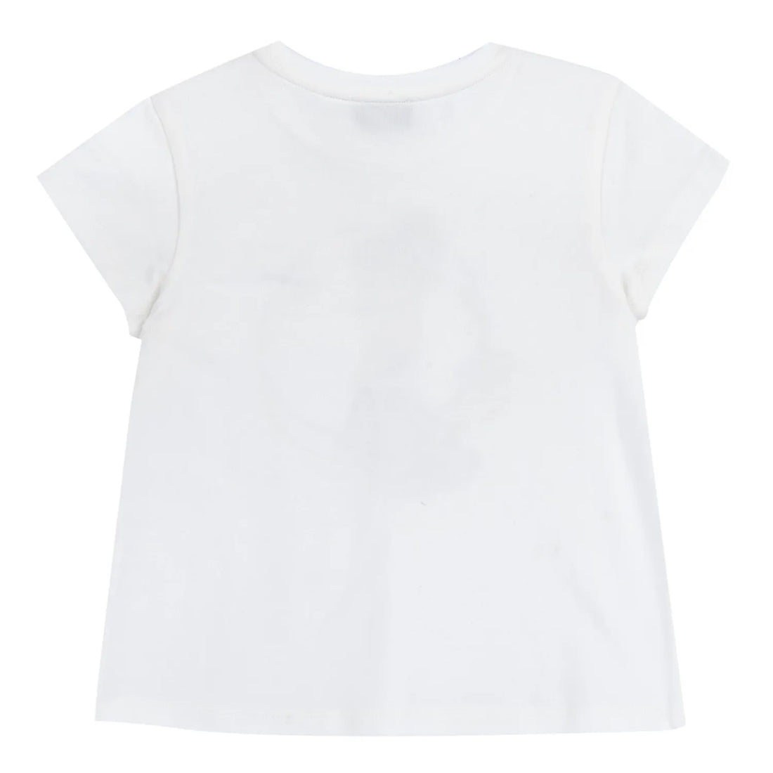 Girls White Graphic Printed T-shirt