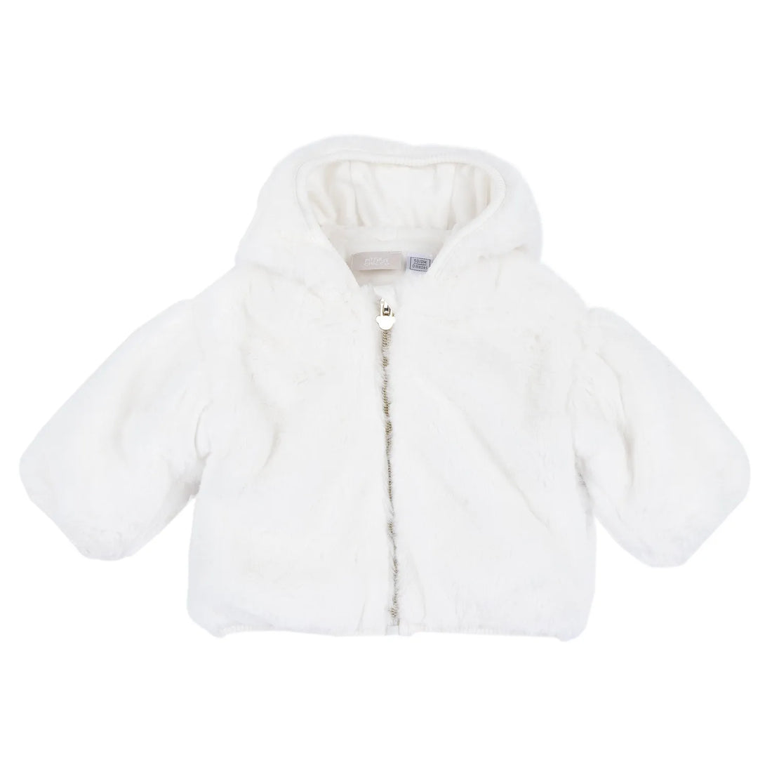 Girls White Hooded Cardigan