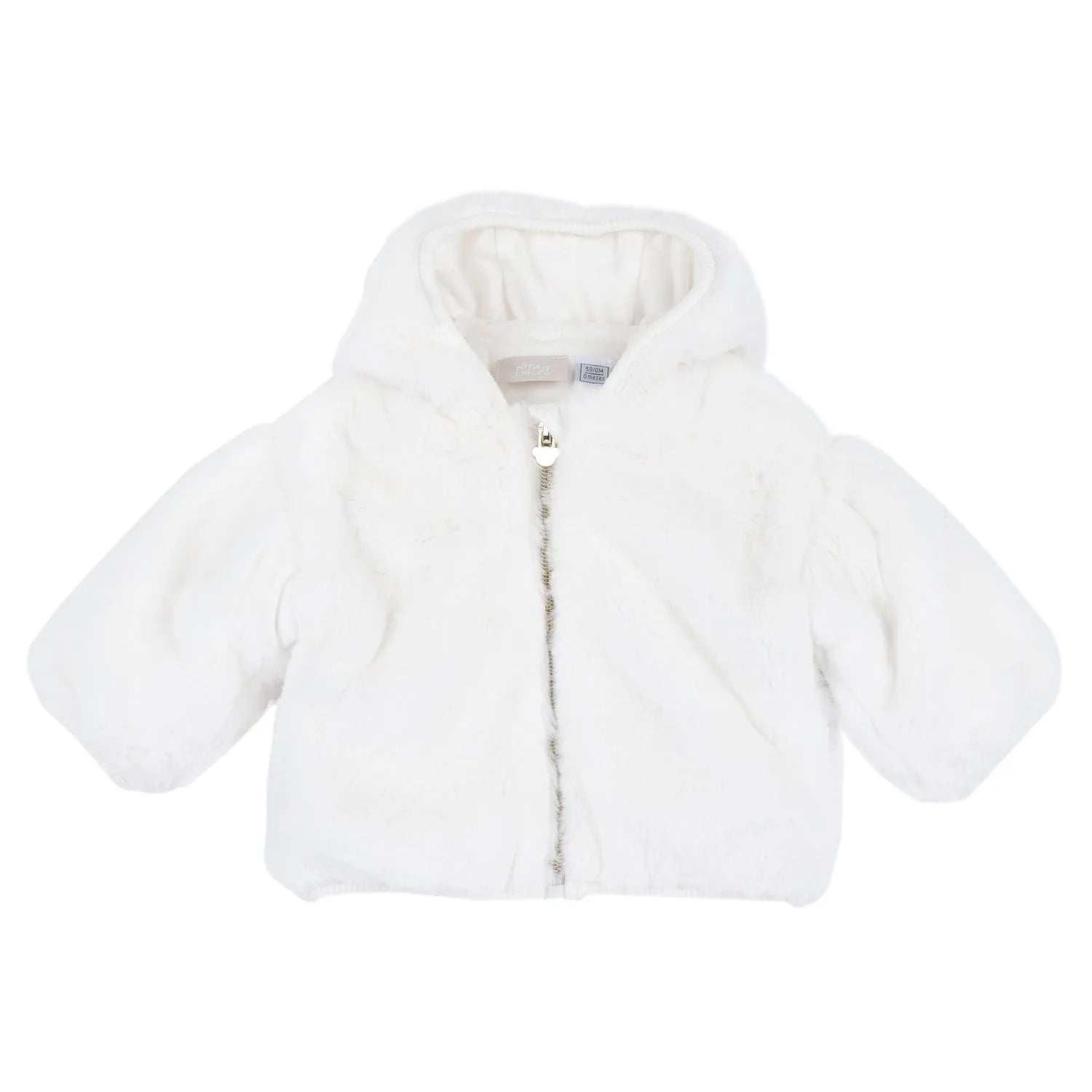 Girls White Hooded Cardigan