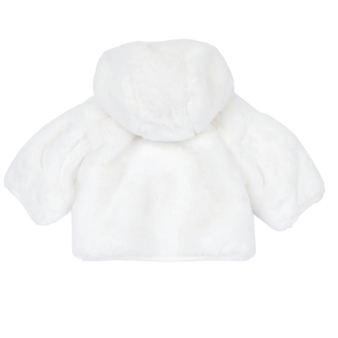 Girls White Hooded Cardigan