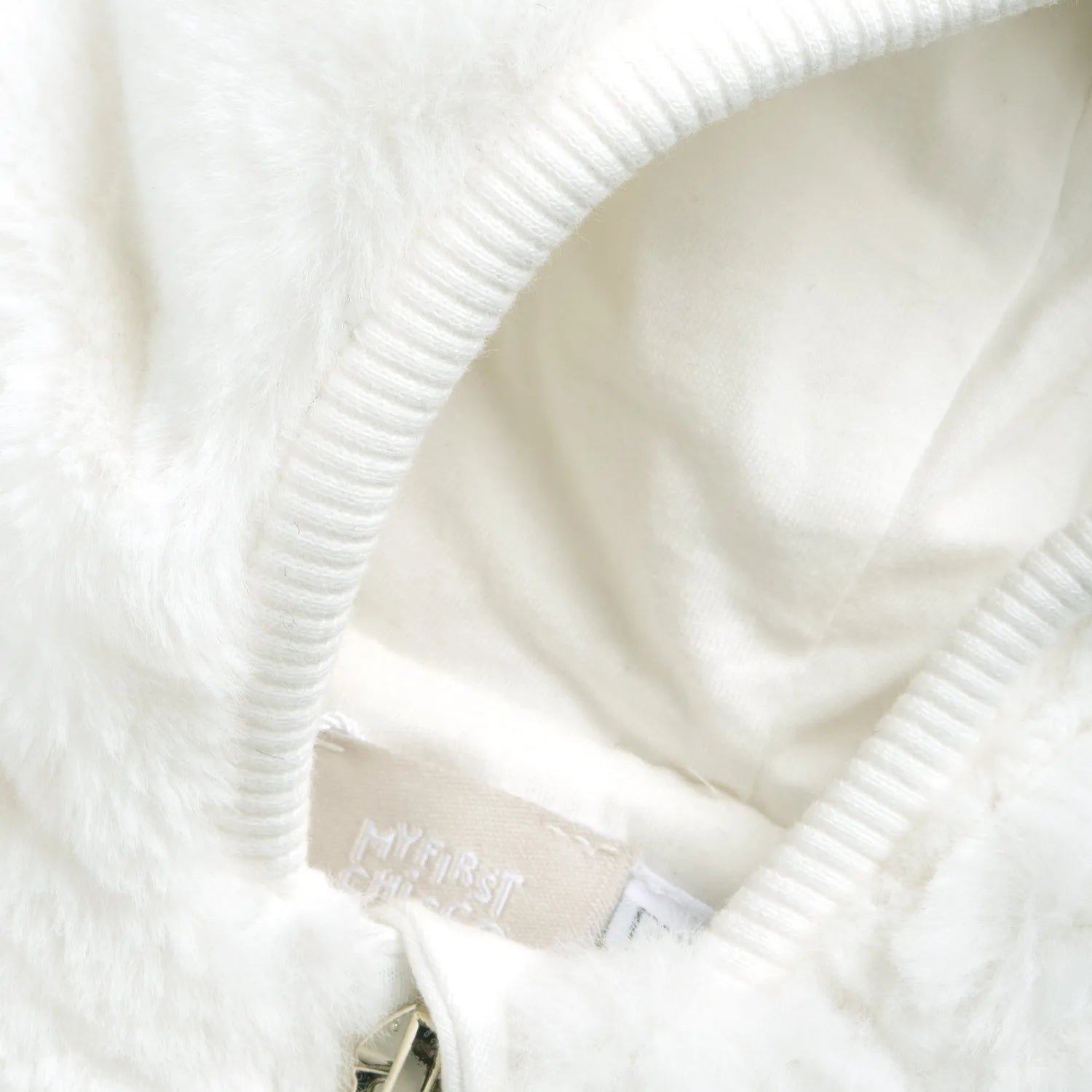 Girls White Hooded Cardigan