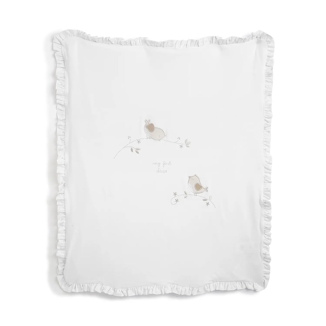 Girls White Pram Blanket