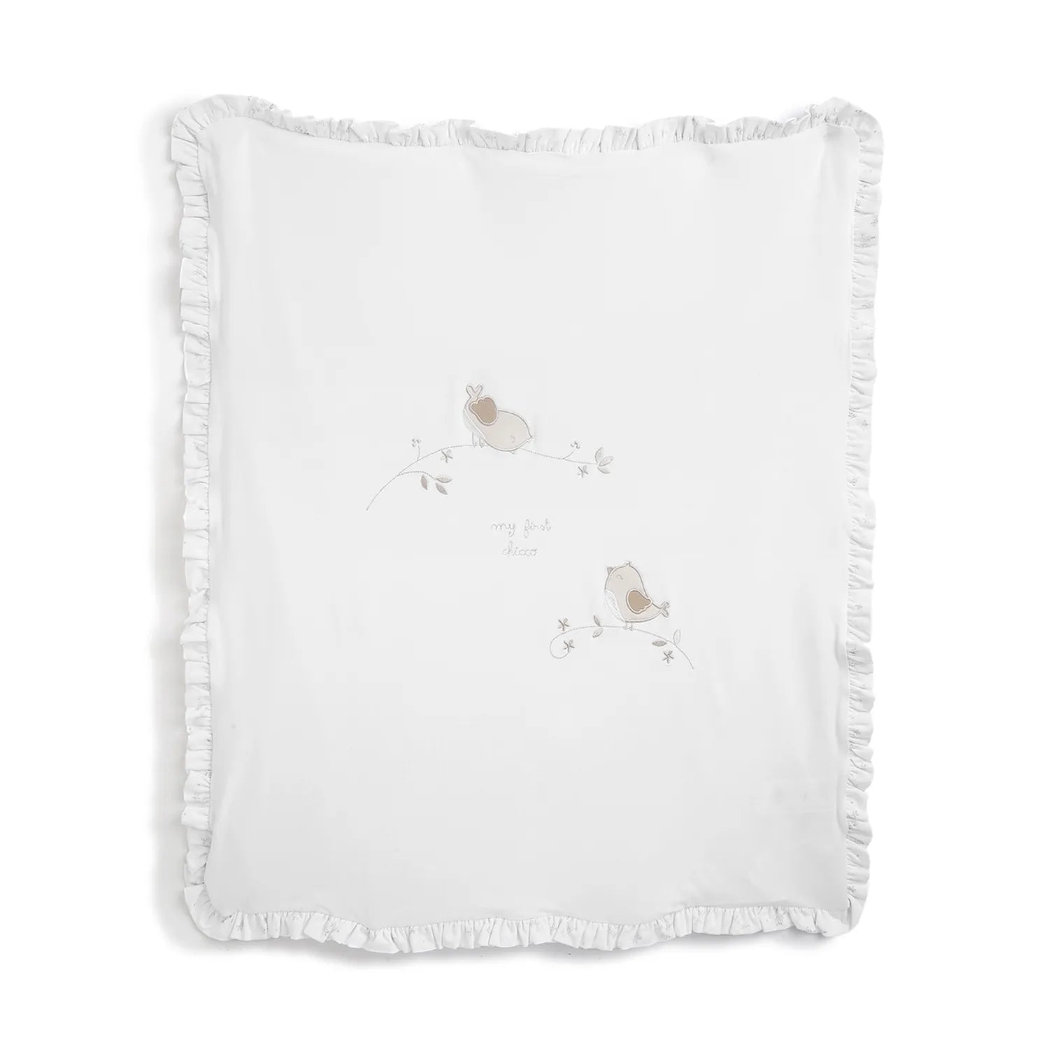 Girls White Pram Blanket