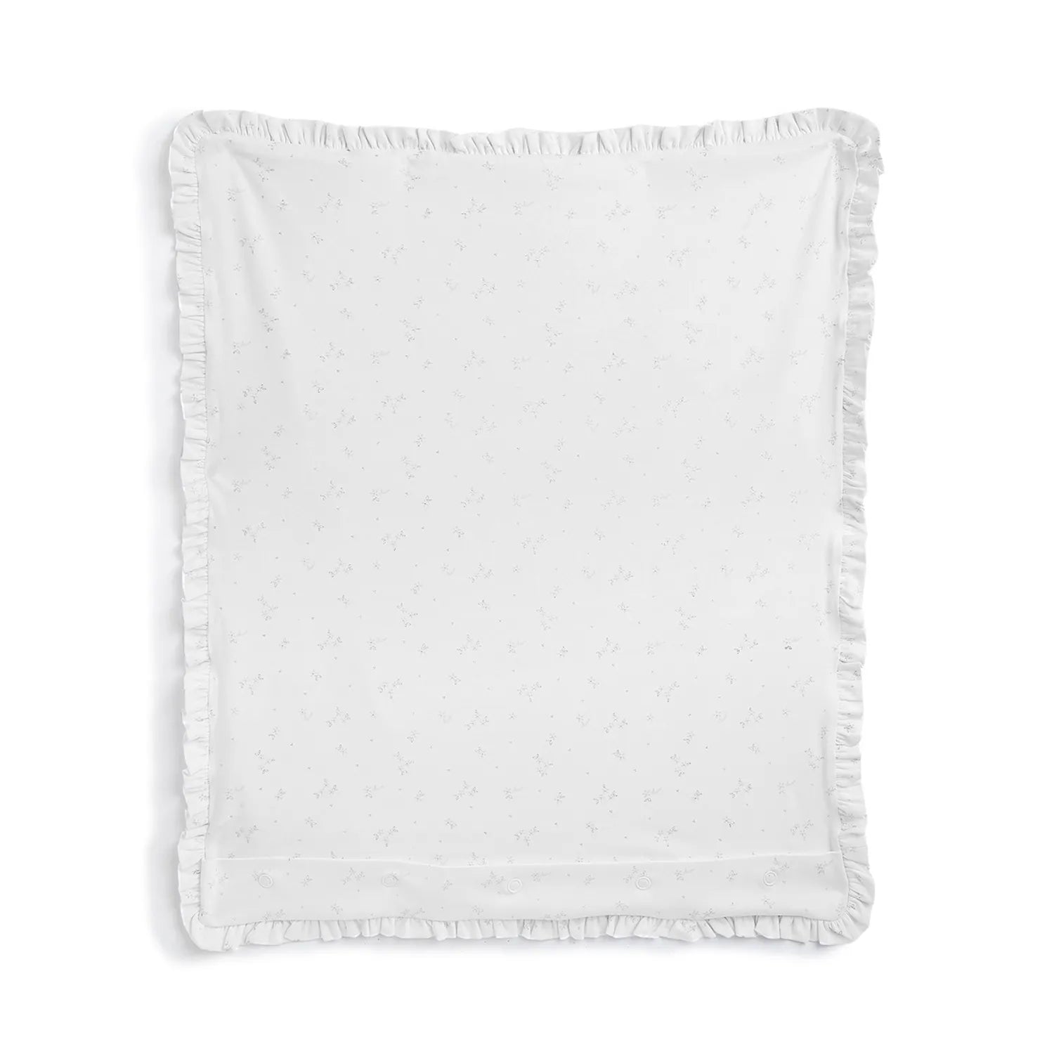Girls White Pram Blanket