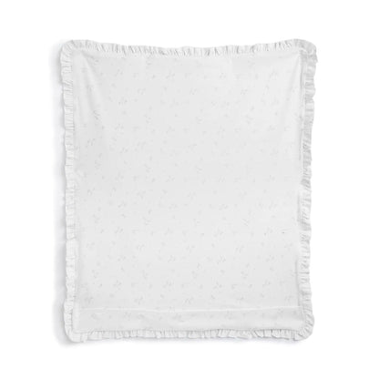 Girls White Pram Blanket