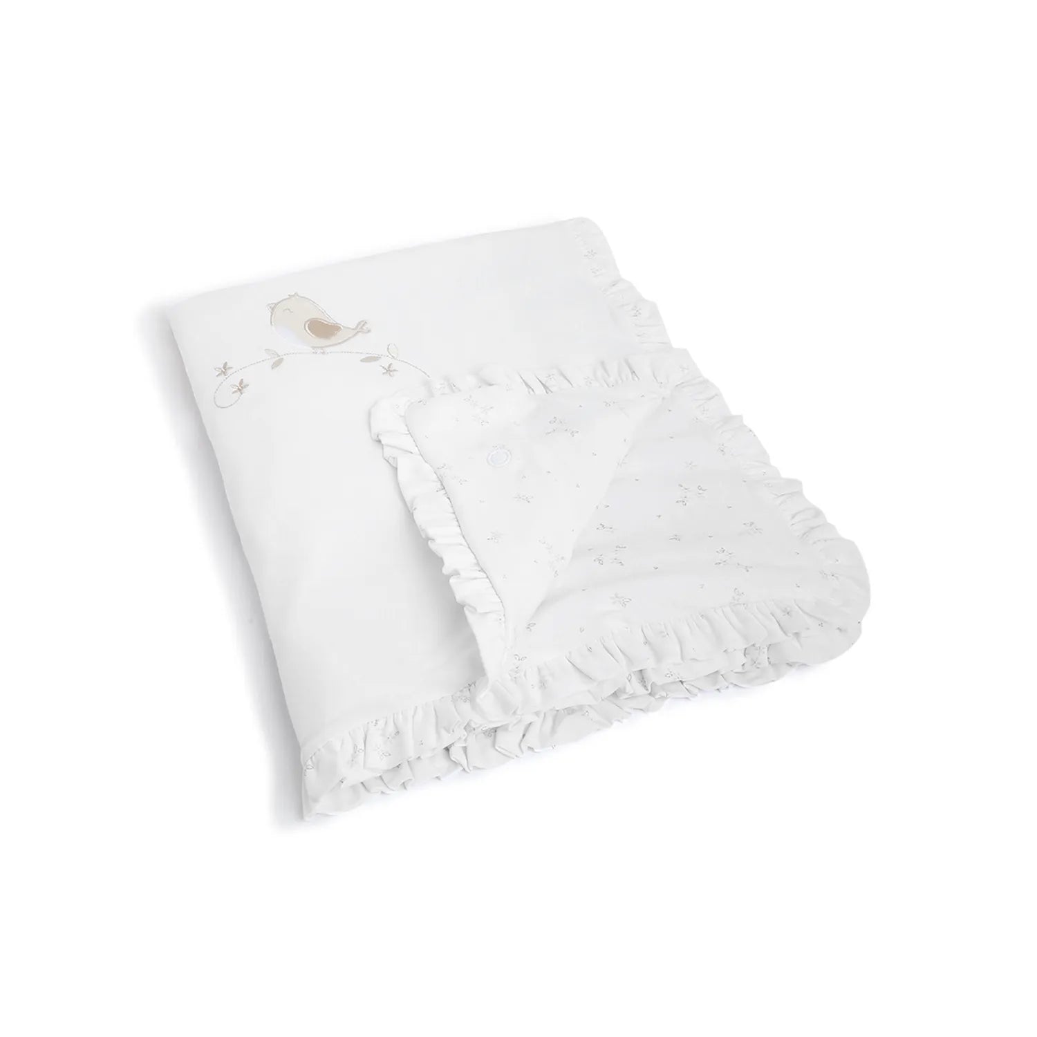 Girls White Pram Blanket