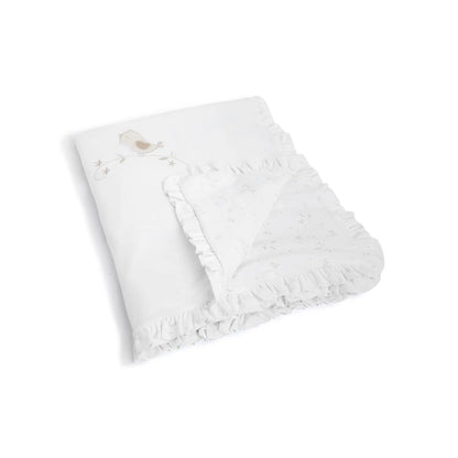 Girls White Pram Blanket