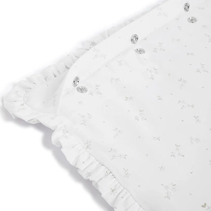 Girls White Pram Blanket
