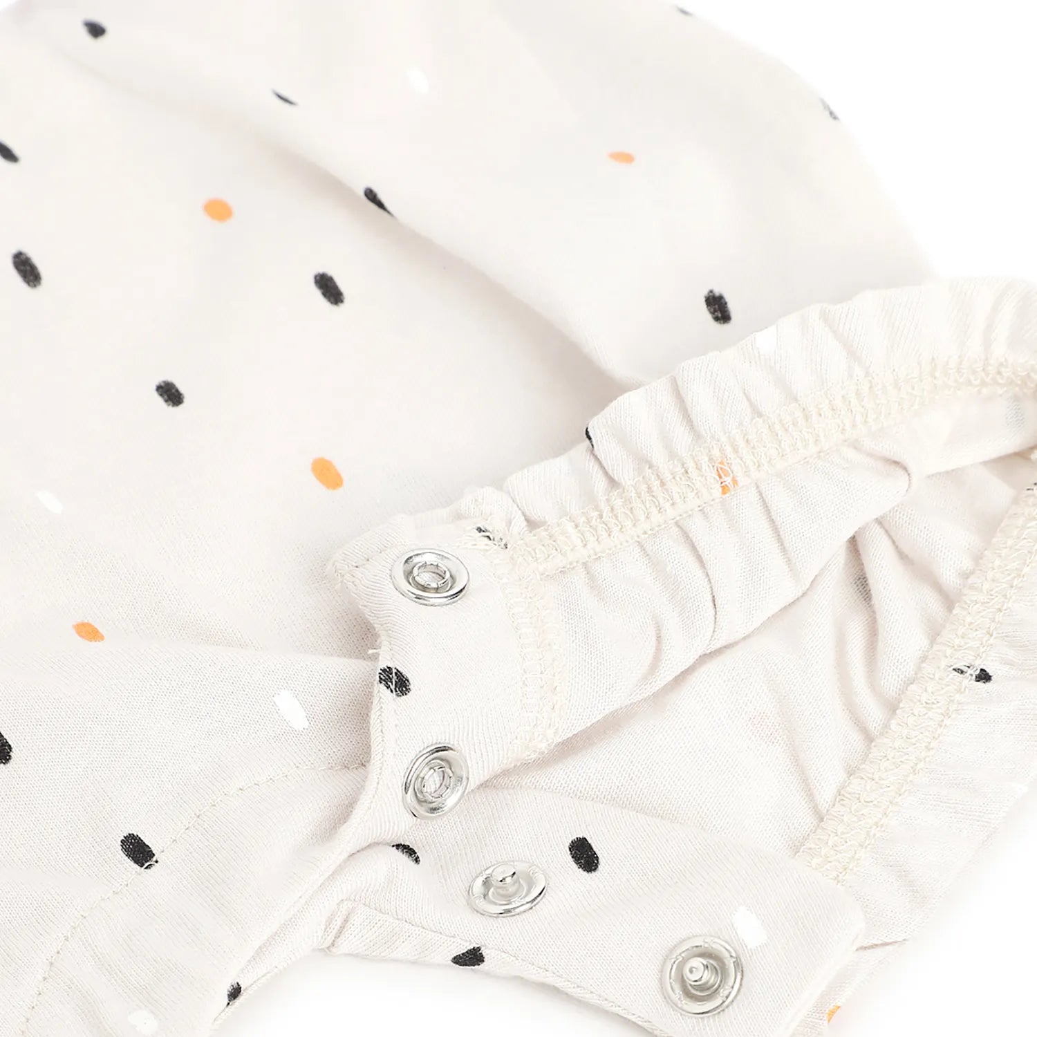 Girls White Printed Rompers