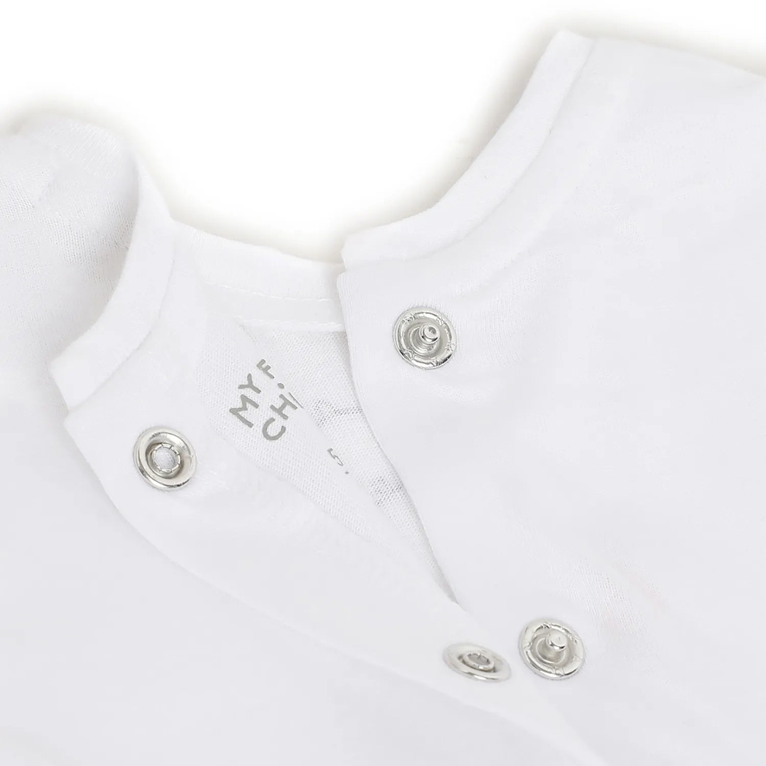 Girls White Printed Rompers