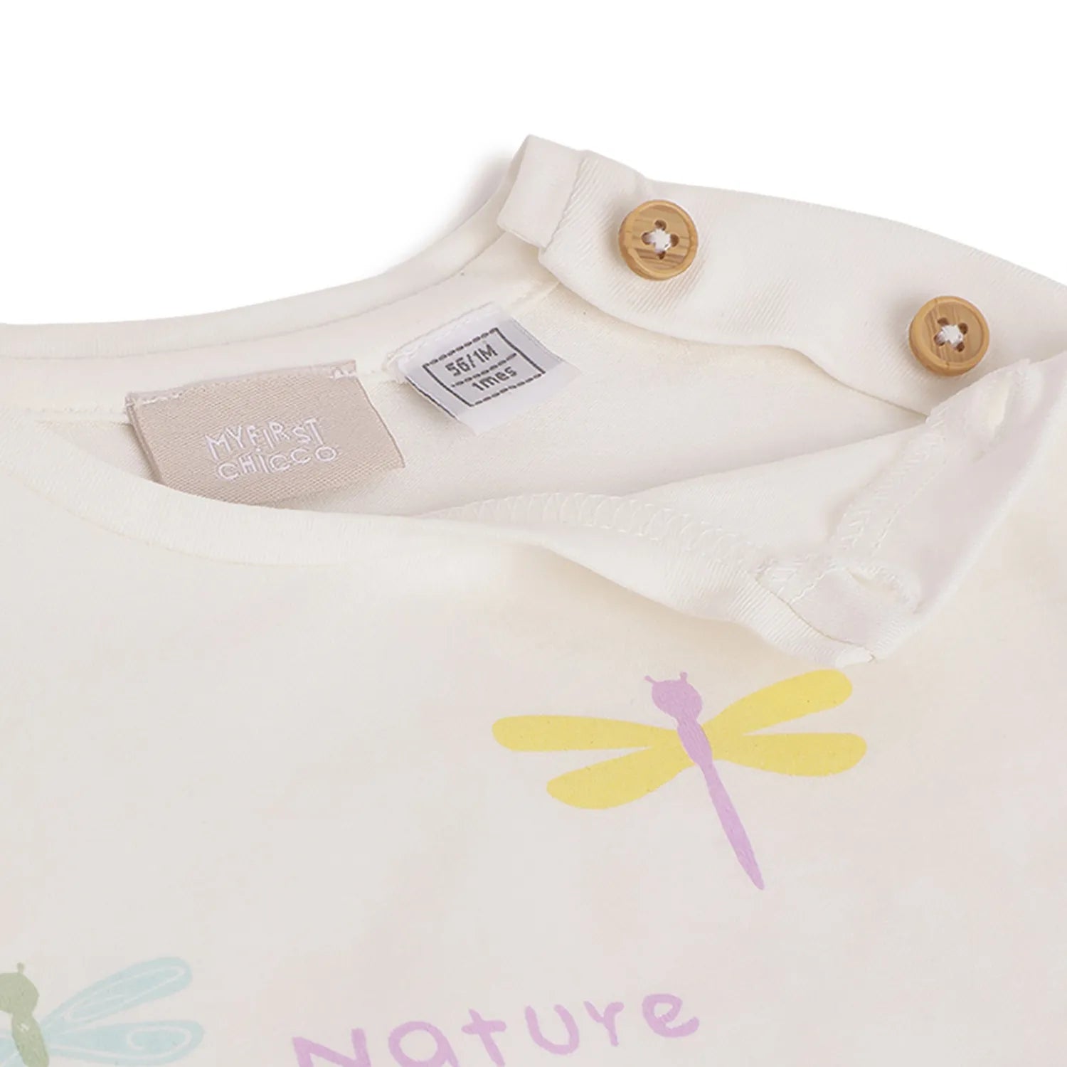 Girls White Printed T-shirt