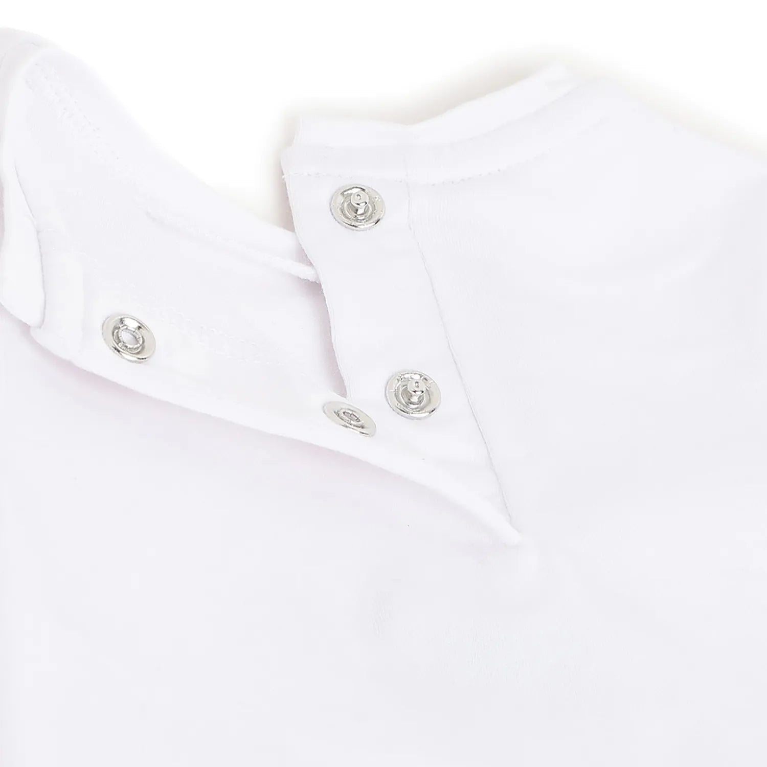 Girls White Printed T-shirt with Shorts