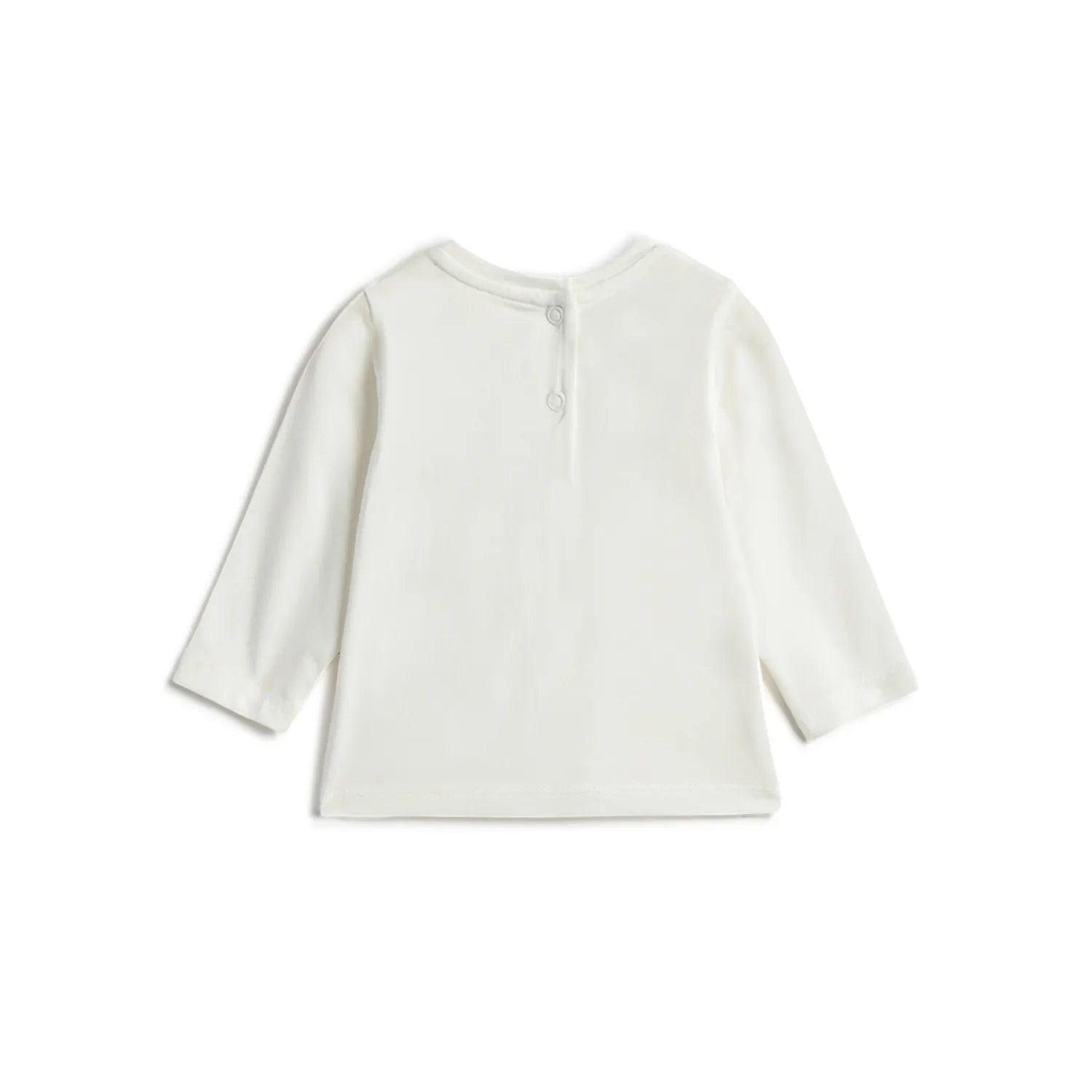 Girls White Printed T-shirt with Skirt Dungaree