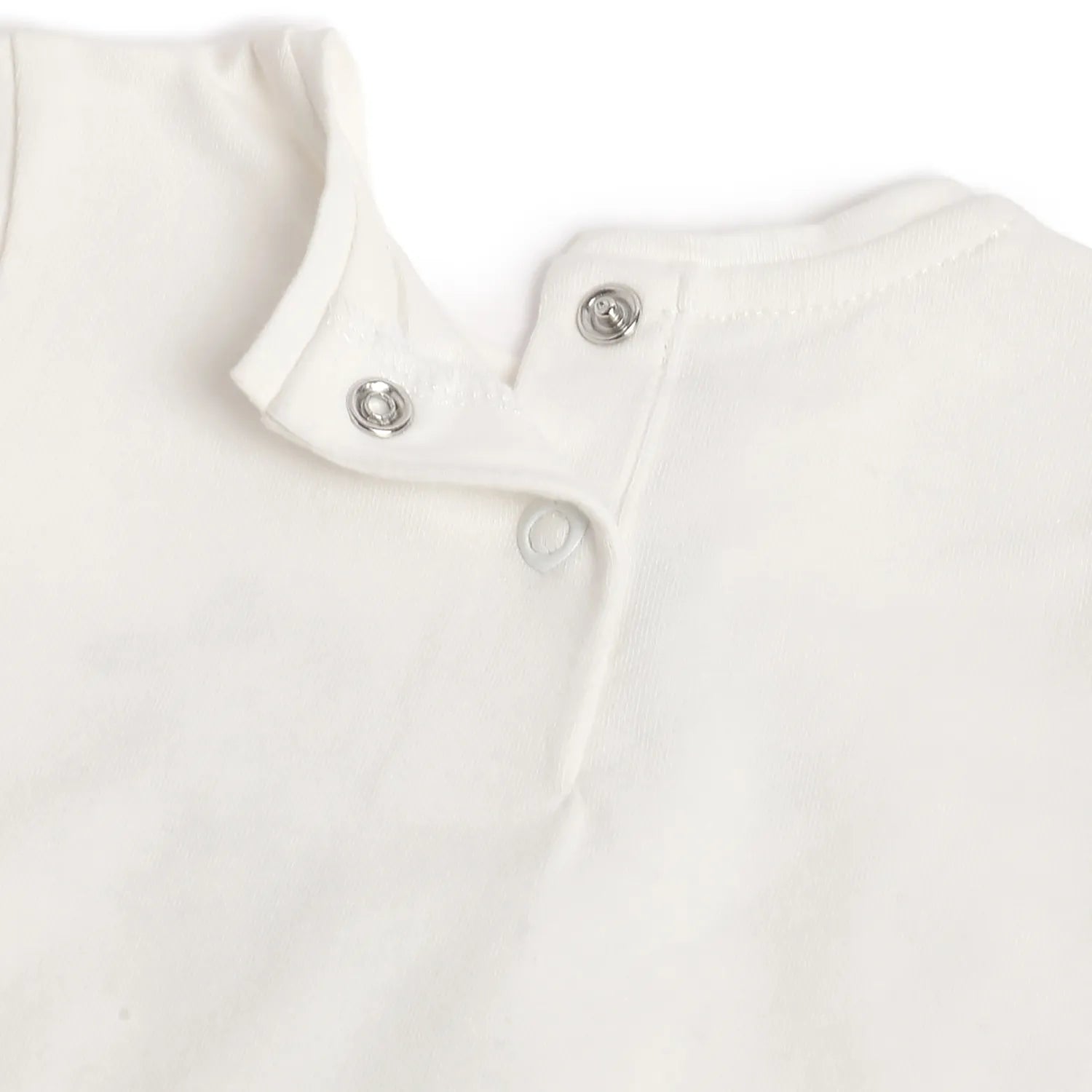 Girls White Printed Top with Trouser