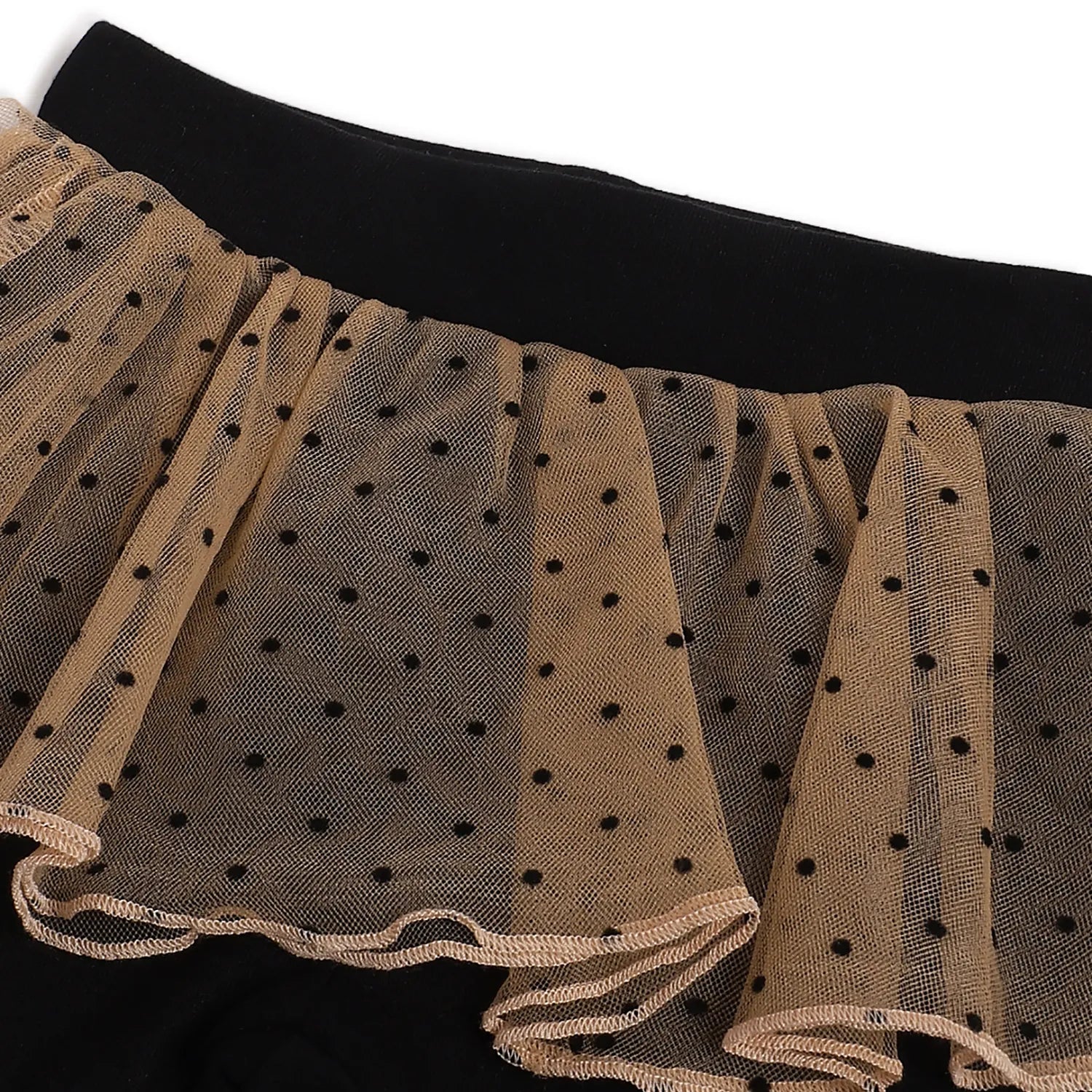 Girls White Printed Top with Trouser