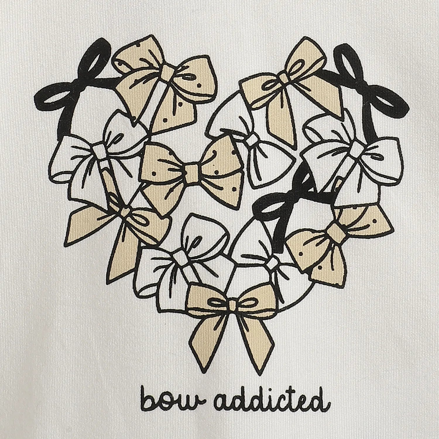 Girls White Printed Top with Trouser