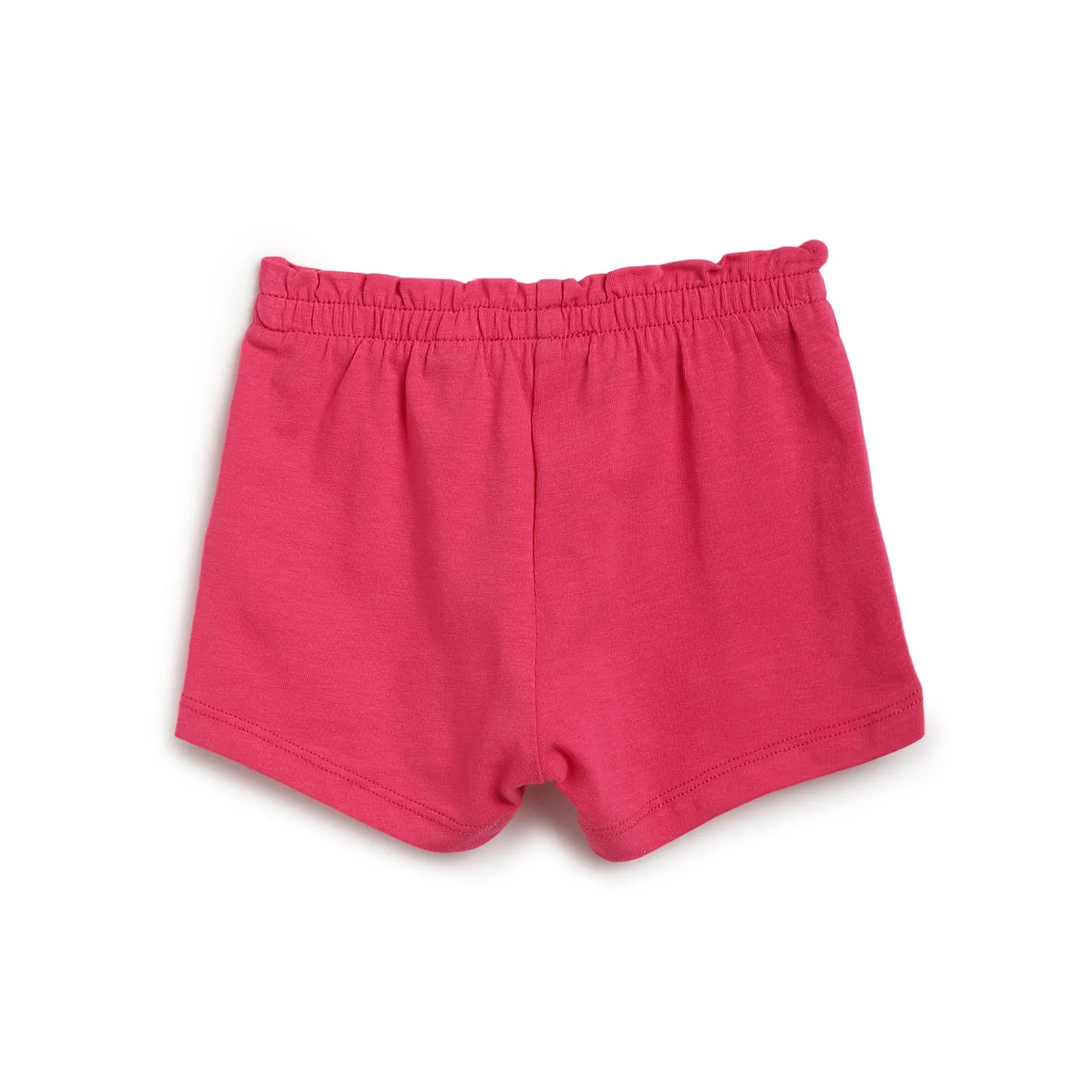 Girls White Striped T-shirt With Trousers