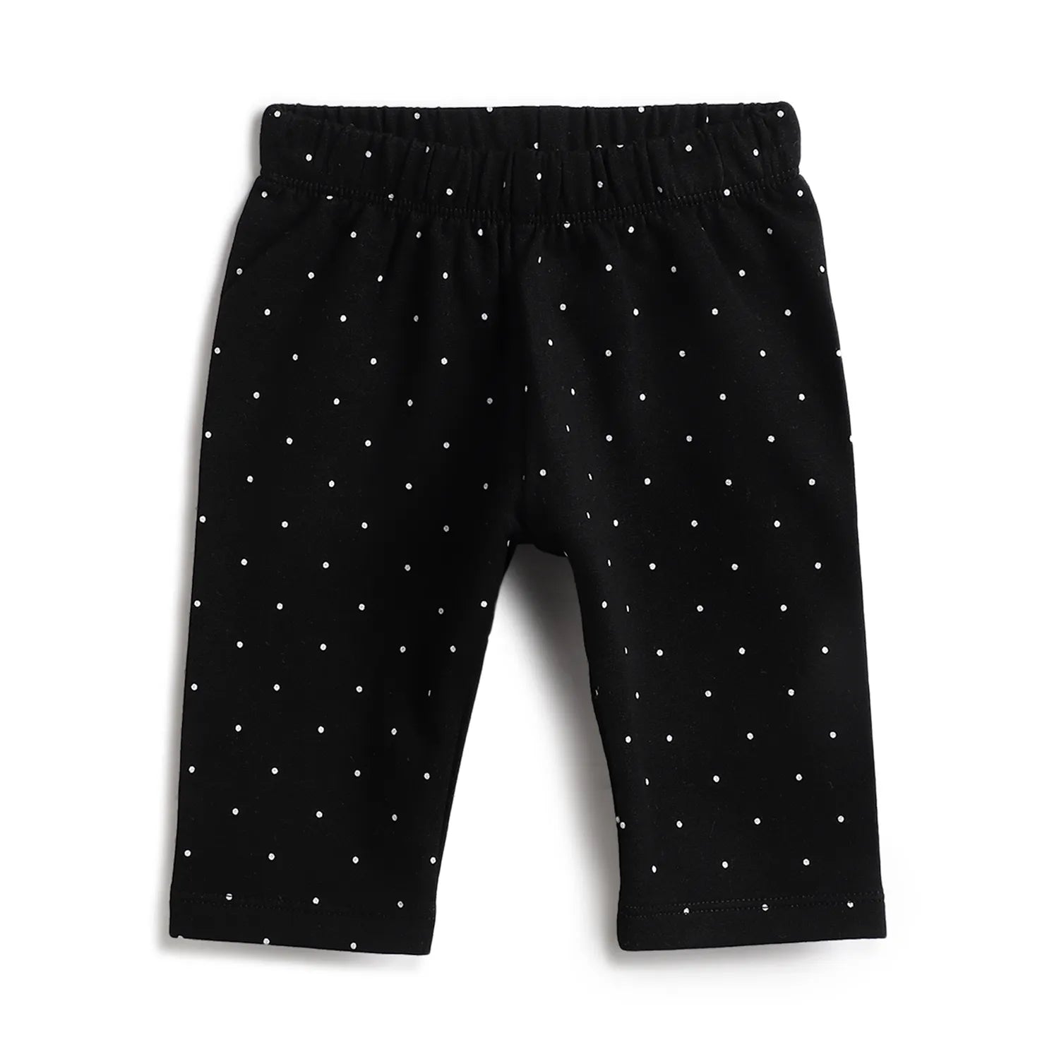 Girls White Sweatshirt with Printed Leggings