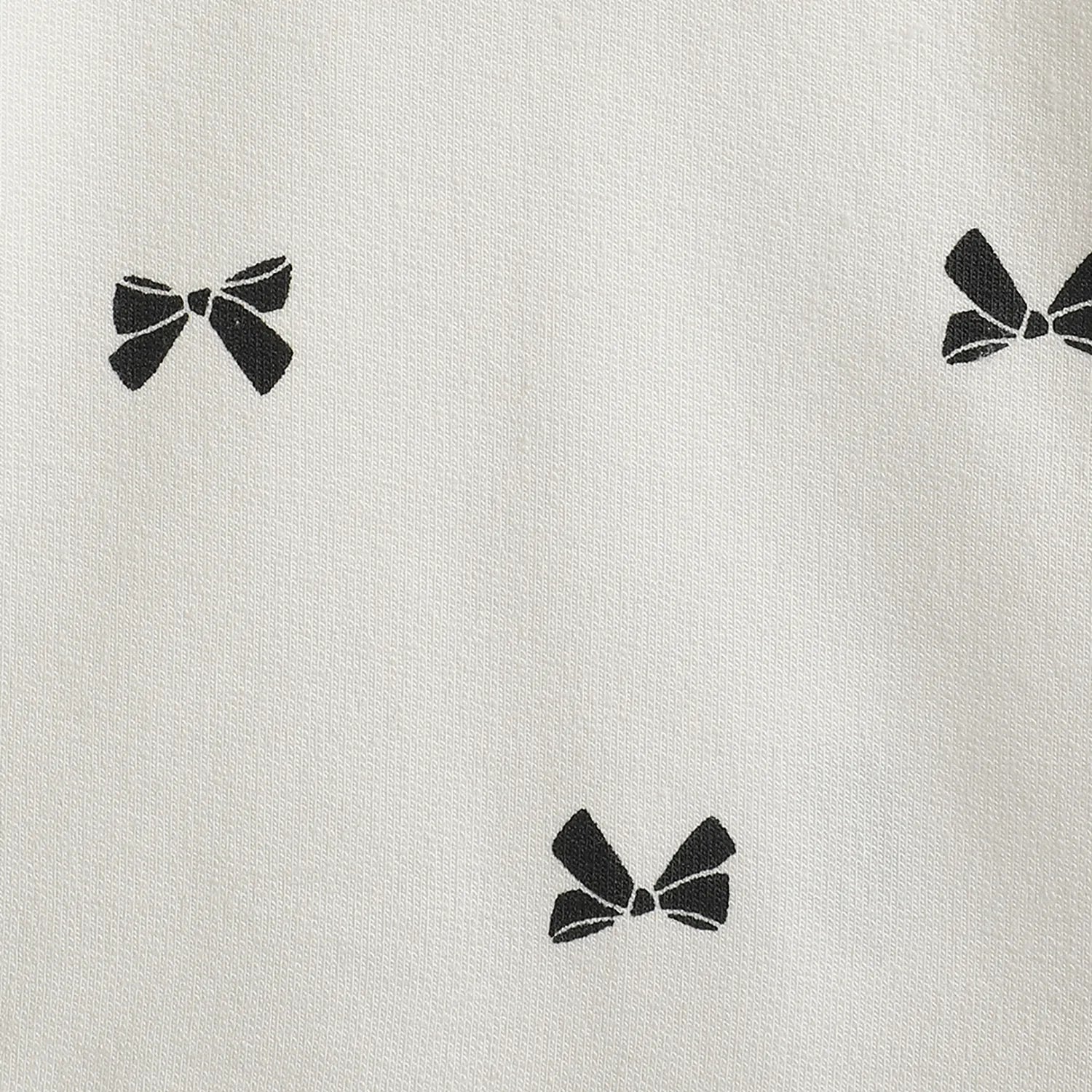 Girls White Sweatshirt with Printed Leggings