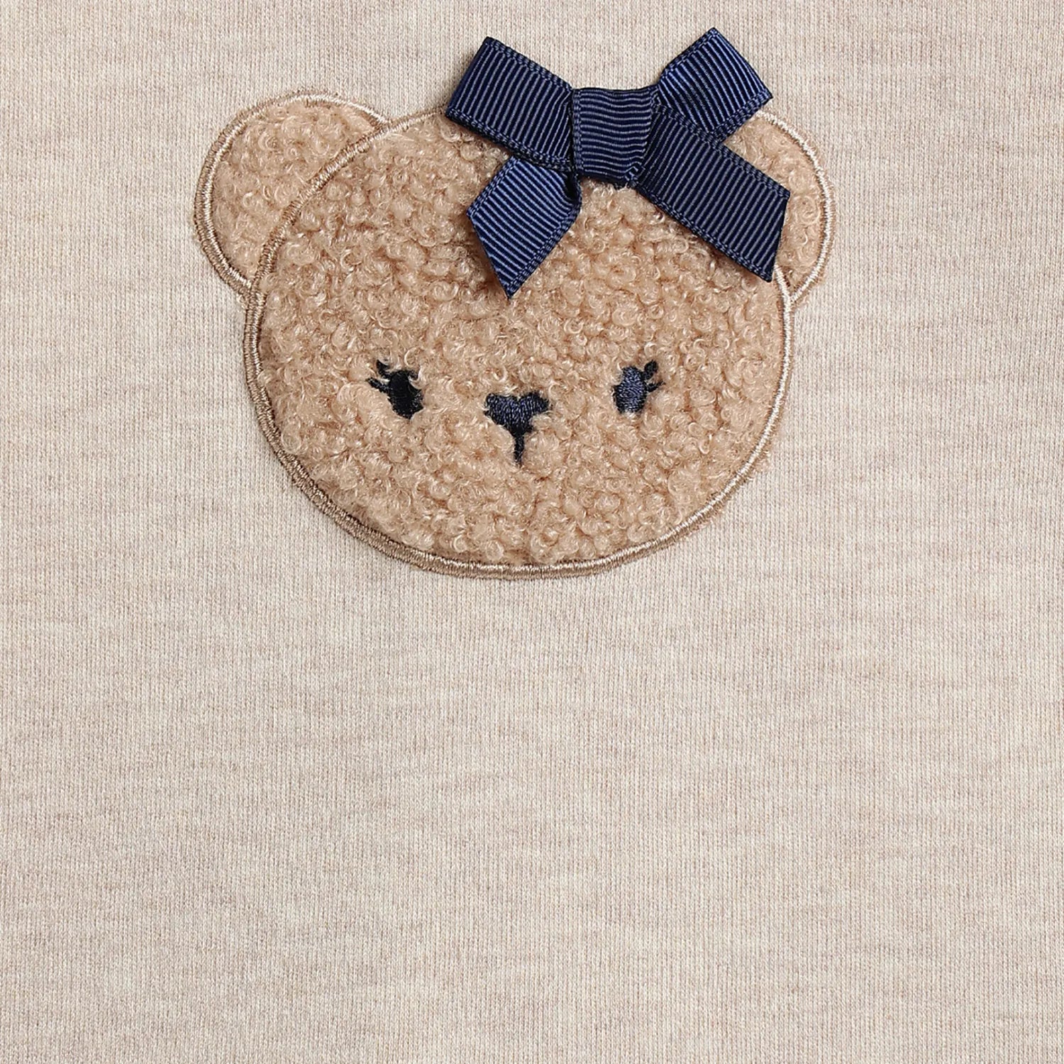 Girls White Top with Beige Dress