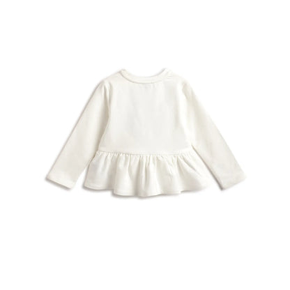 Girls White Top with Black Legging